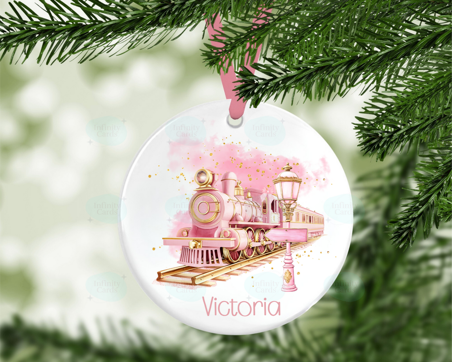 Personalised Christmas Express Christmas Tree Bauble