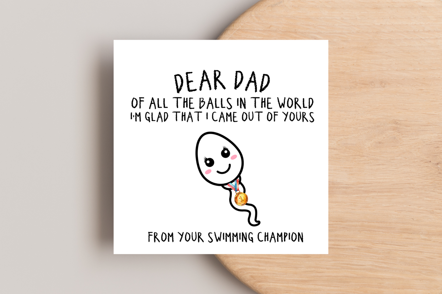 Fastest Sperm Father's Day Card