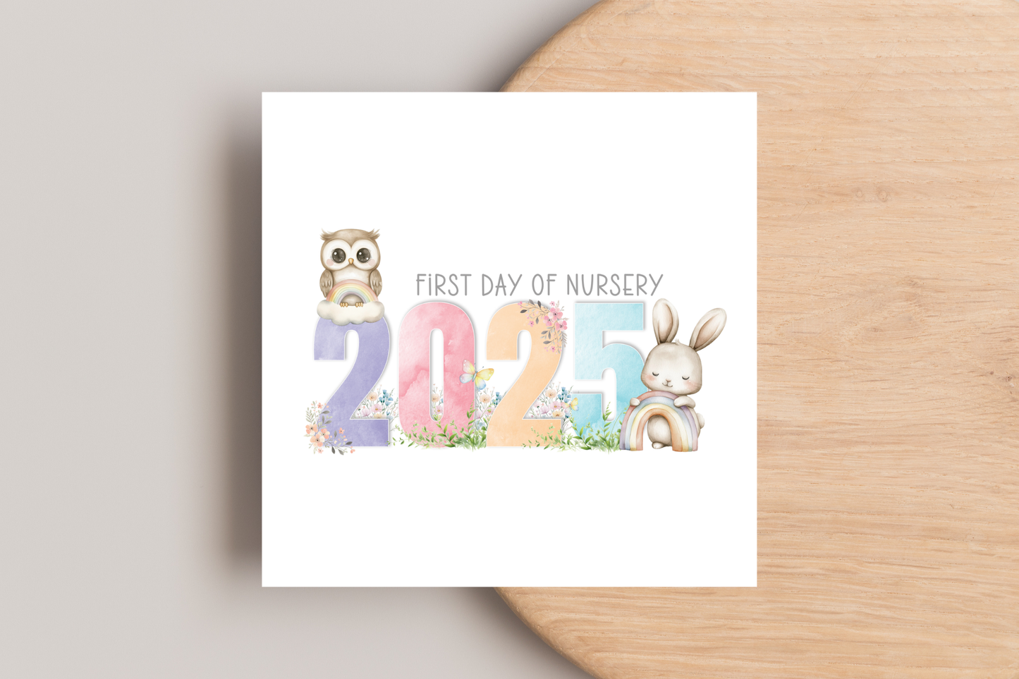 First Day Of Nursery 2025 Card