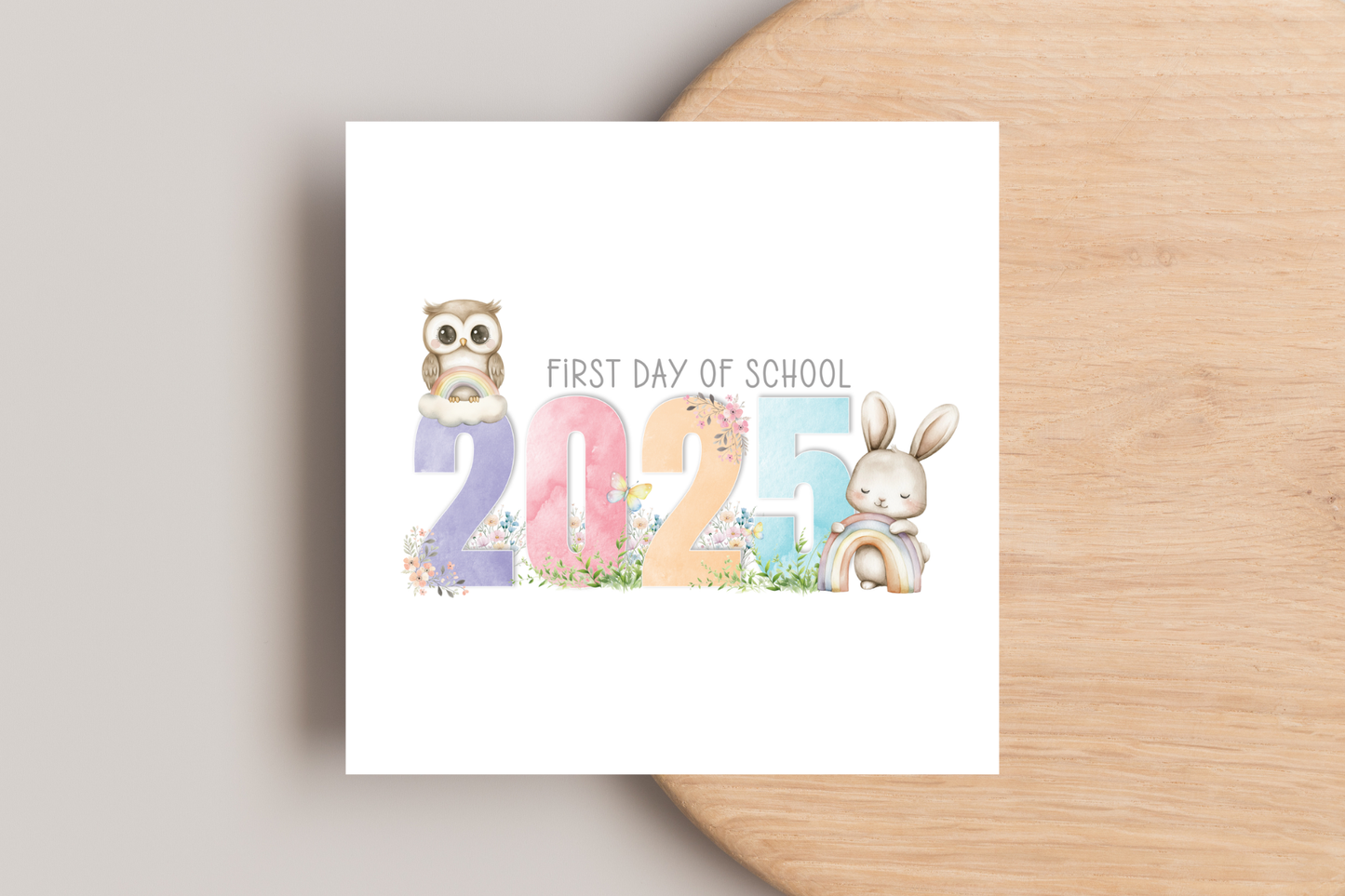 First Day of School 2025 Card