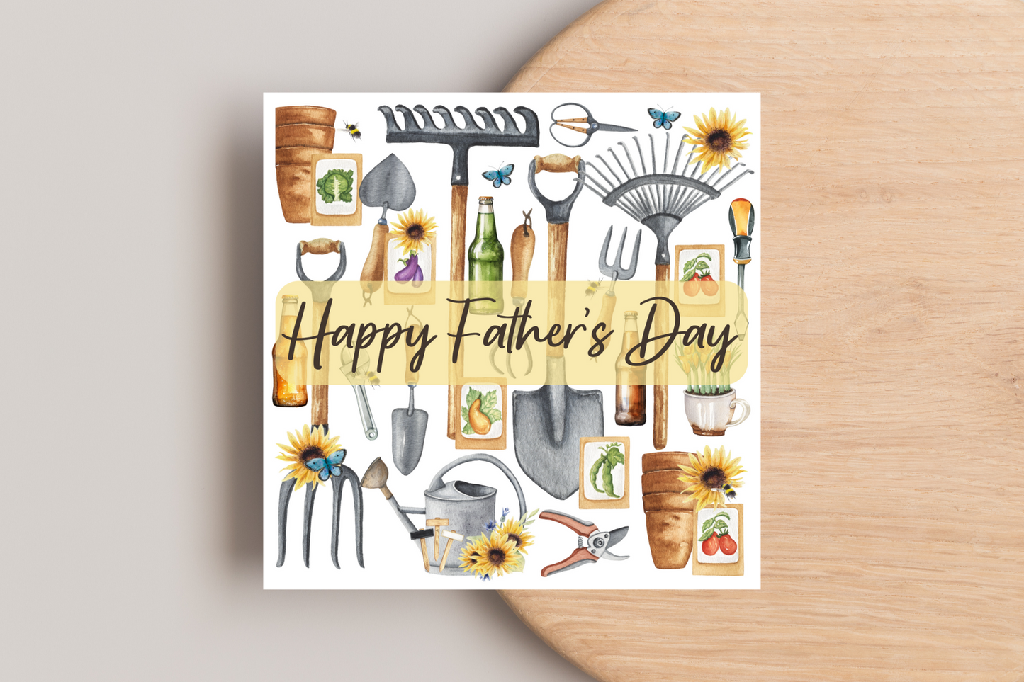 Gardening Themed Father's Day Card