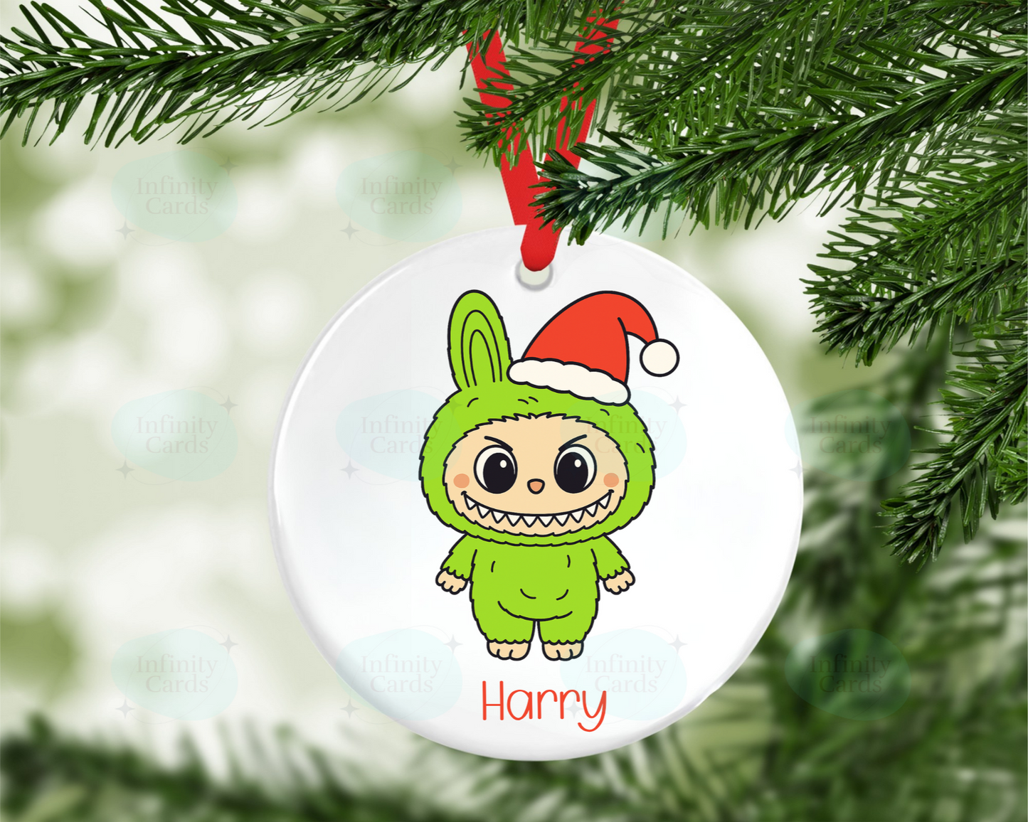 Personalised Labubu Christmas Tree Decoration