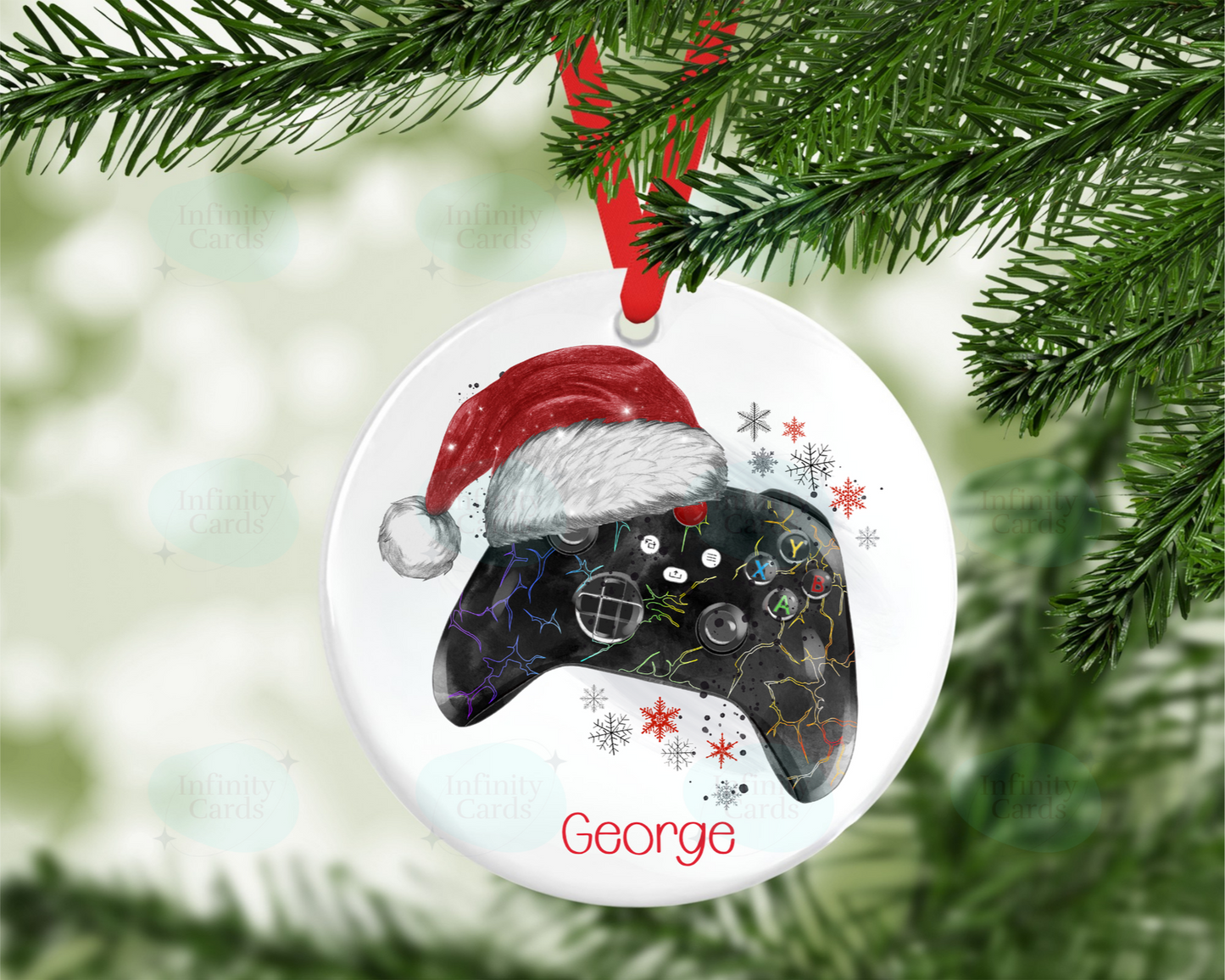 Game Controller Personalised Christmas Tree Decoration
