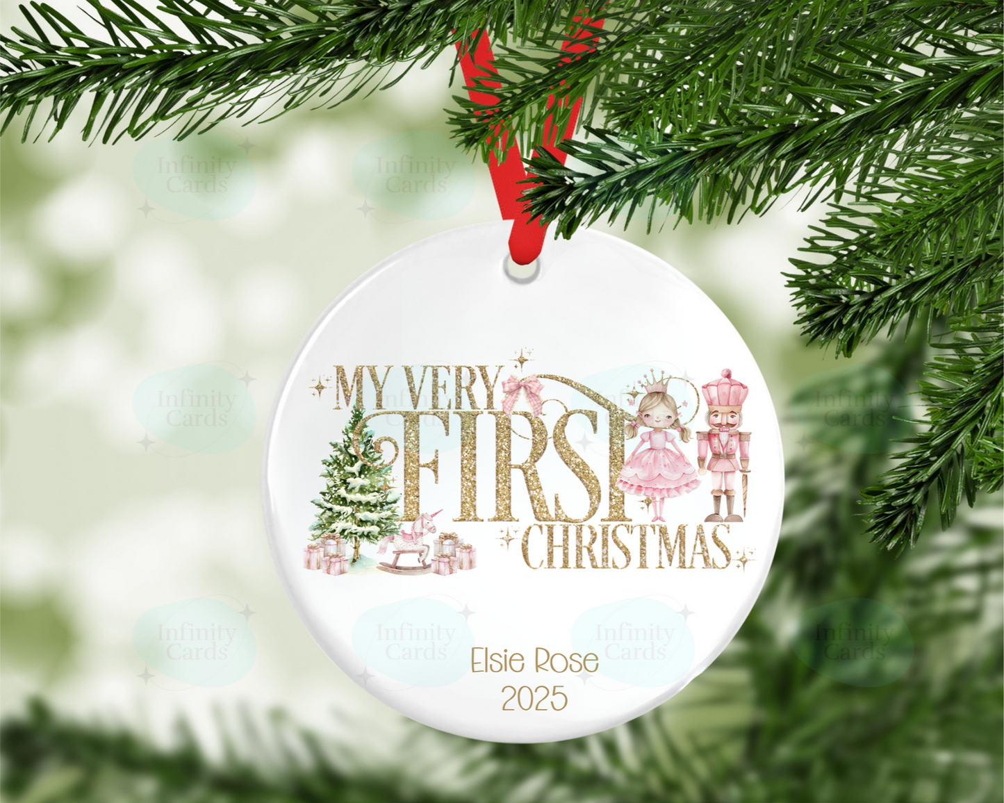 Personalised My Very First Christmas Tree Decoration
