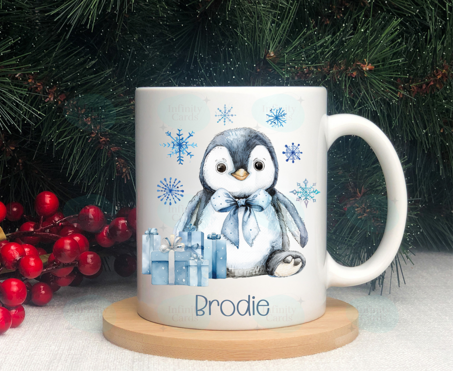 Personalised Penguin Mug