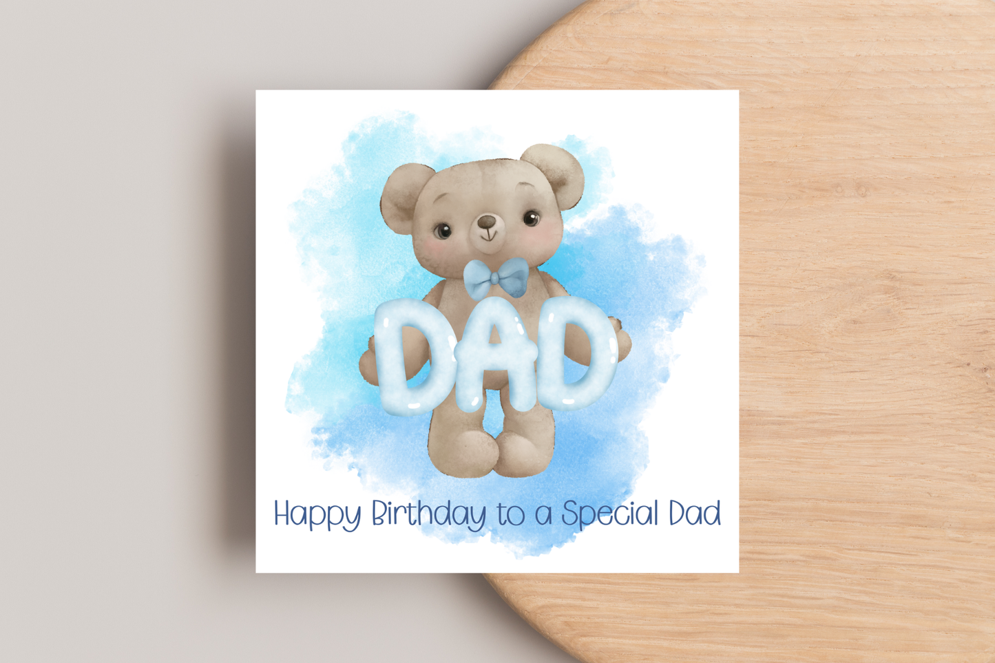 Teddy Bear Birthday Card for Dad