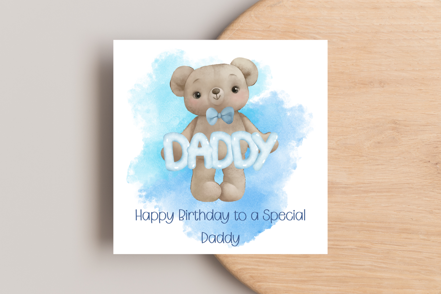 Teddy Bear Birthday Card for Dad