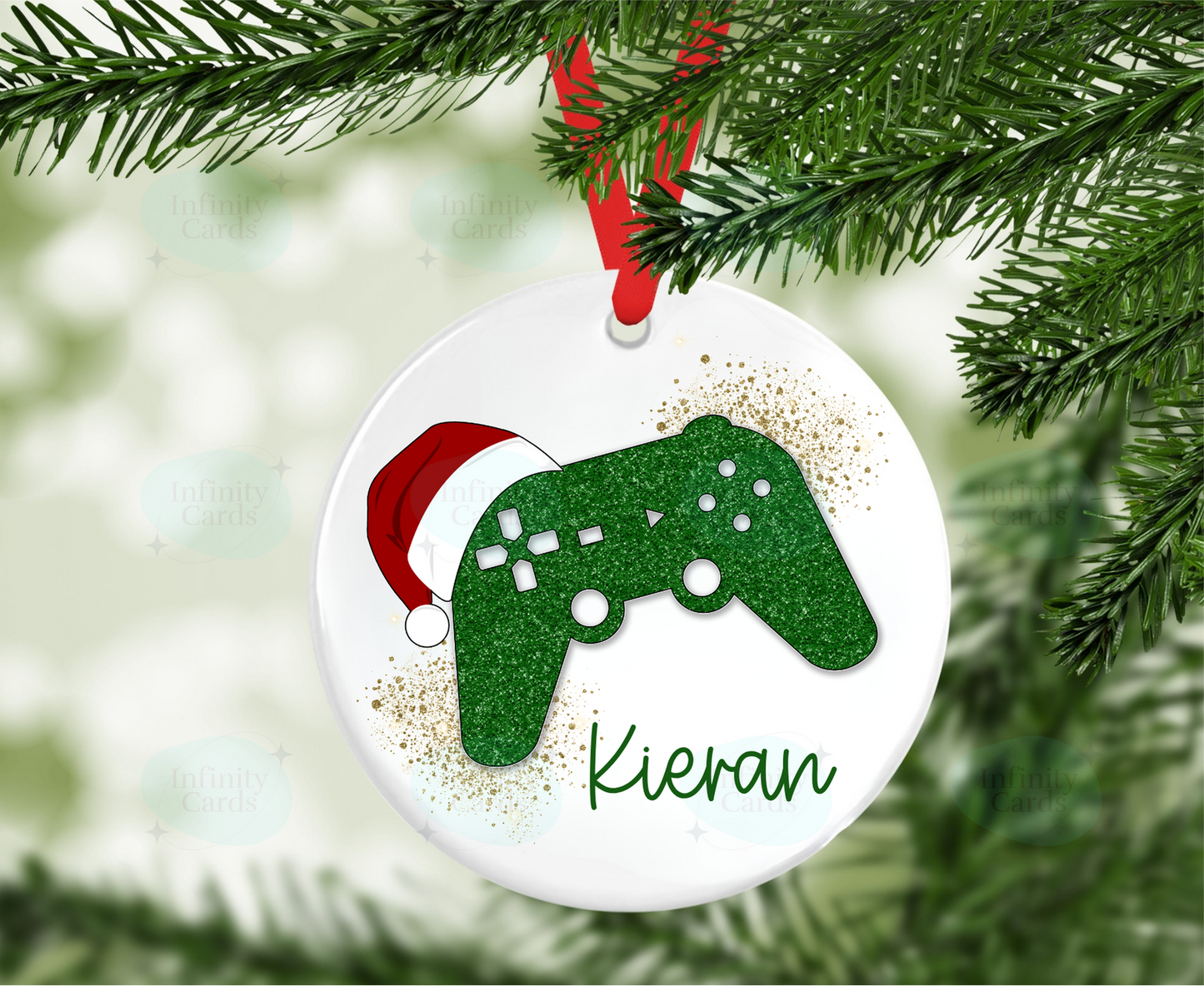 Game Controller Personalised Christmas Tree Decoration