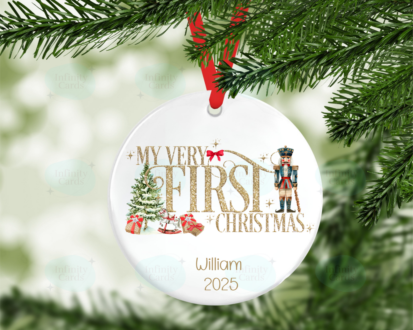 Personalised My Very First Christmas Tree Decoration