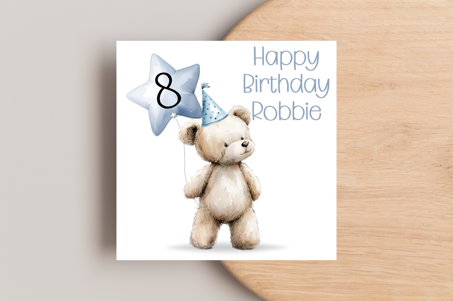 Personalised Bear Birthday Card