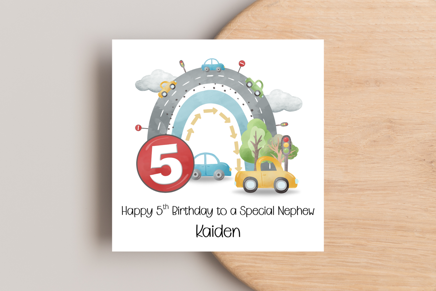 Personalised Vehicle Birthday Card