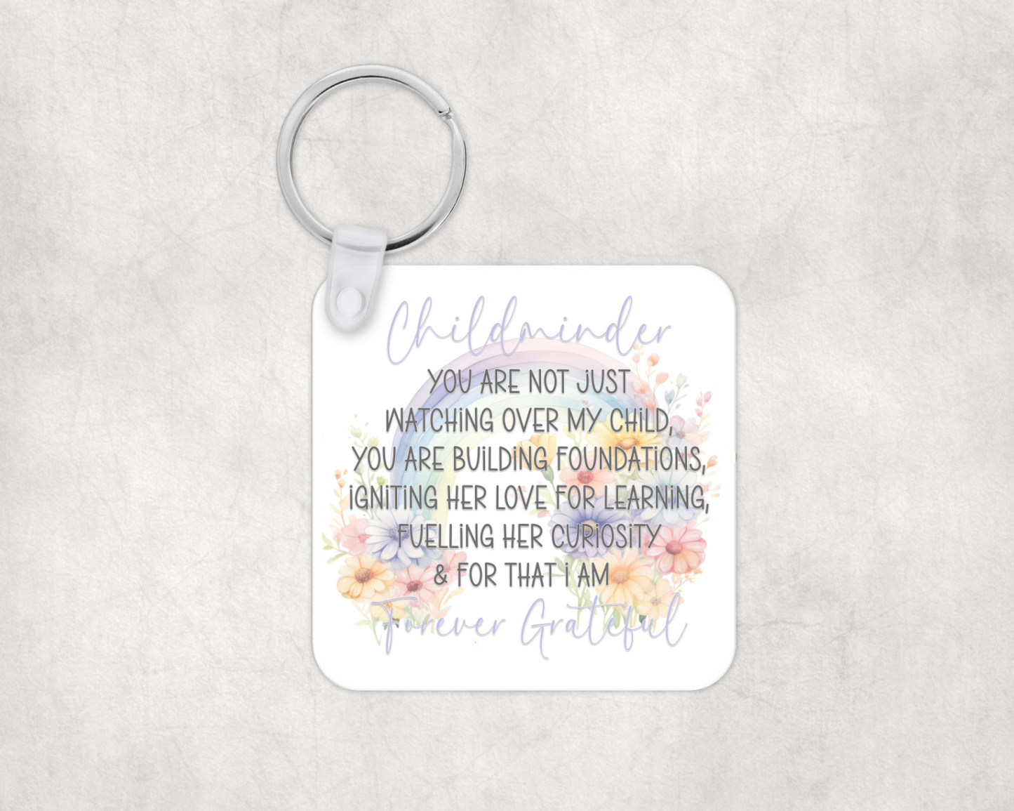 Childminder Appreciation Keyring