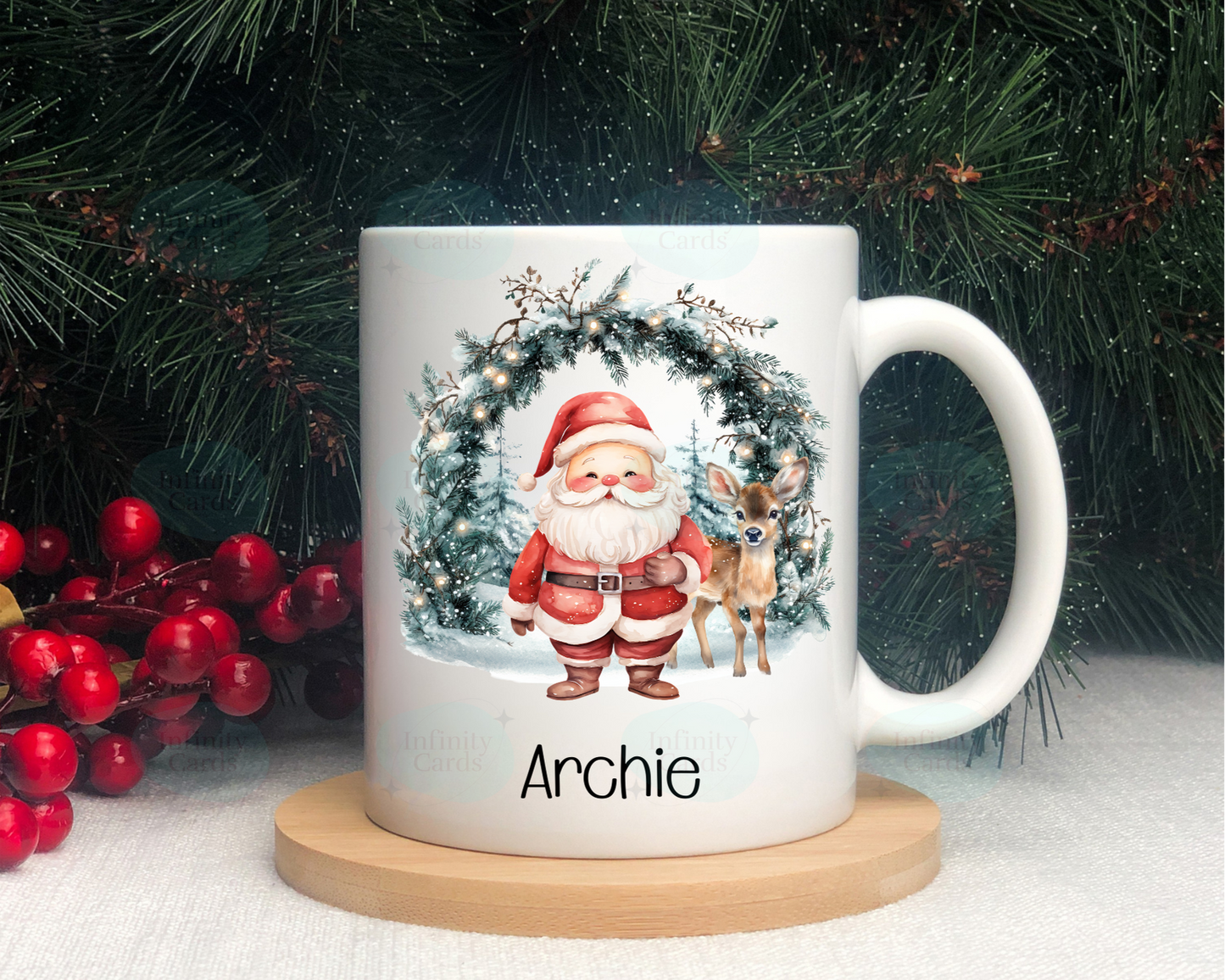 Personalised Santa Christmas Mug