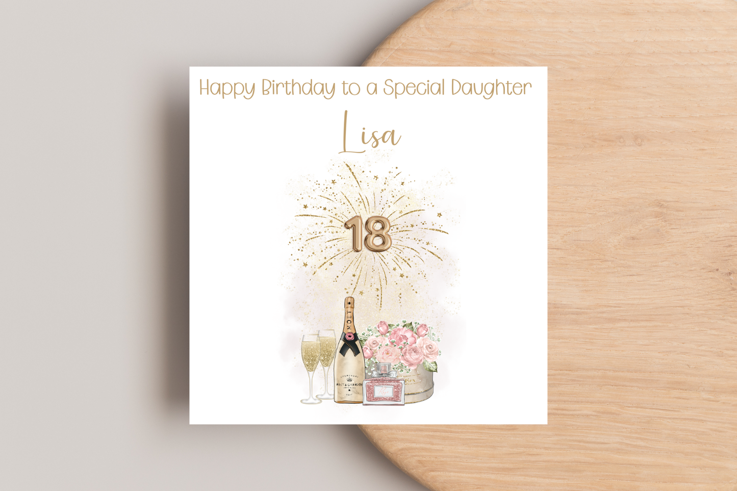 Personalised 18th Birthday card for her