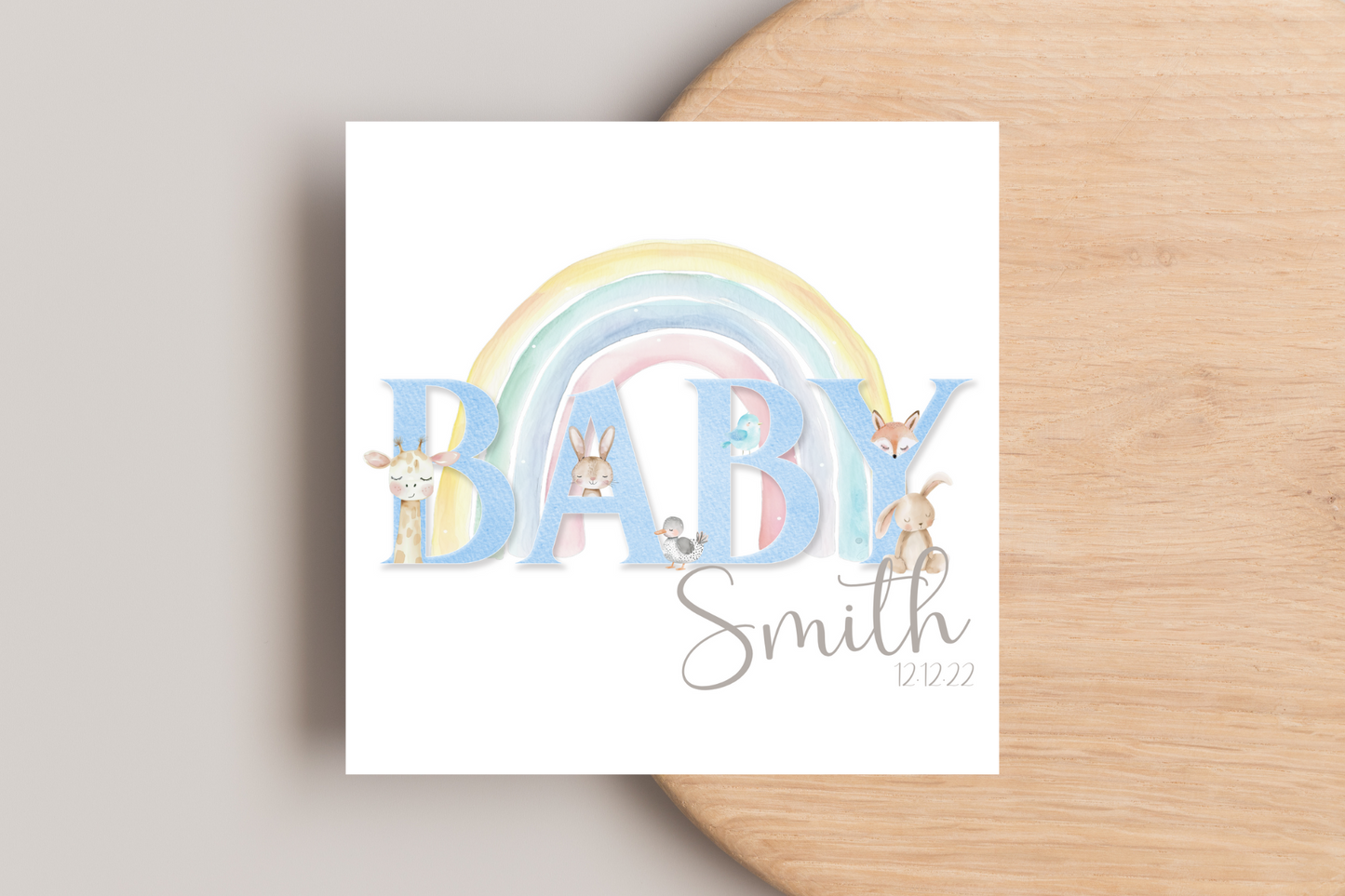 Personalised Baby Arrival Card