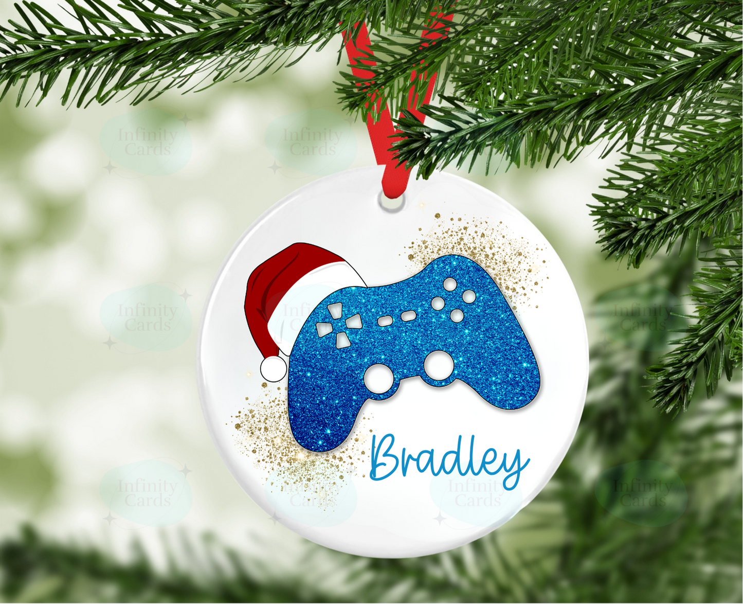 Game Controller Personalised Christmas Tree Decoration
