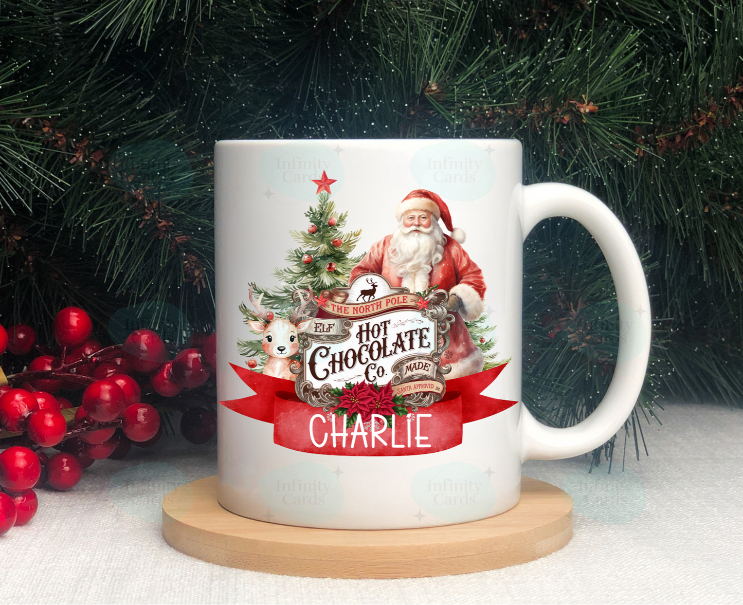 Personalised Hot Chocolate Christmas Mug