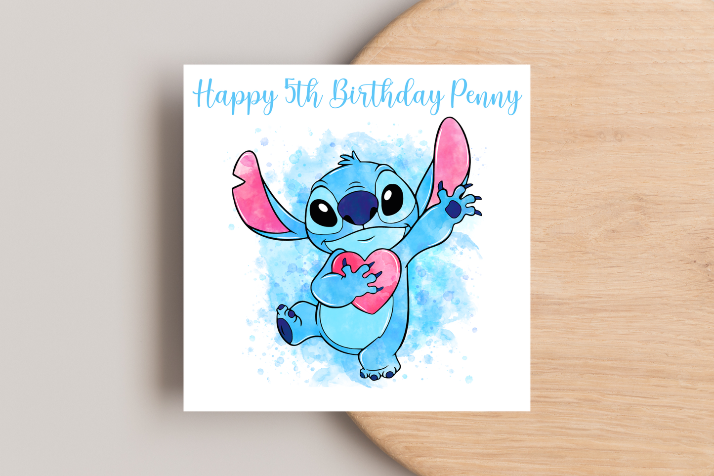 Personalised Stitch Birthday Card