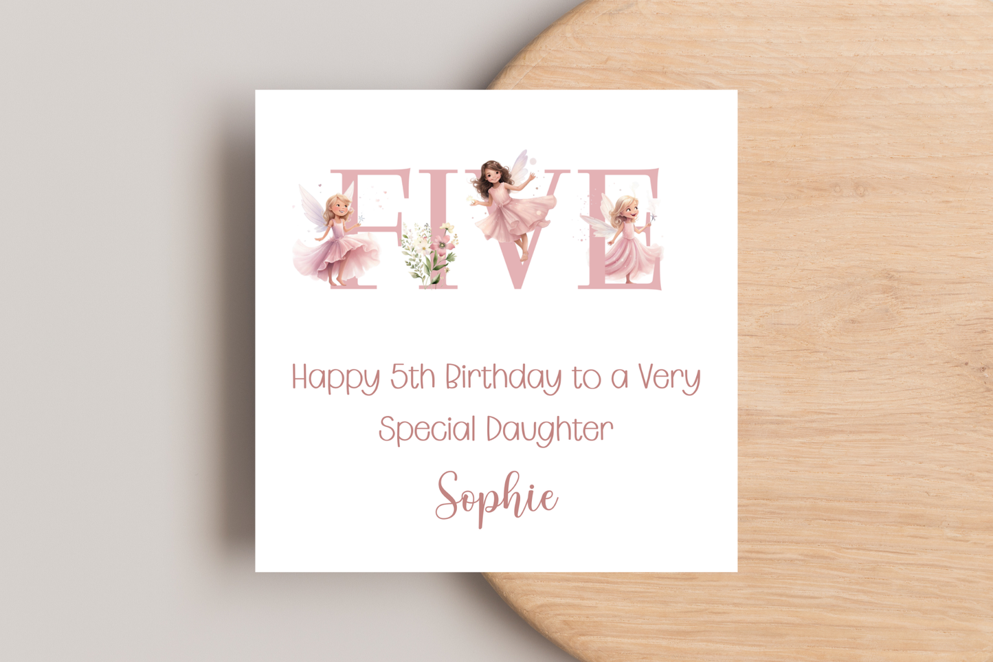 Personalised Fairy Birthday Card