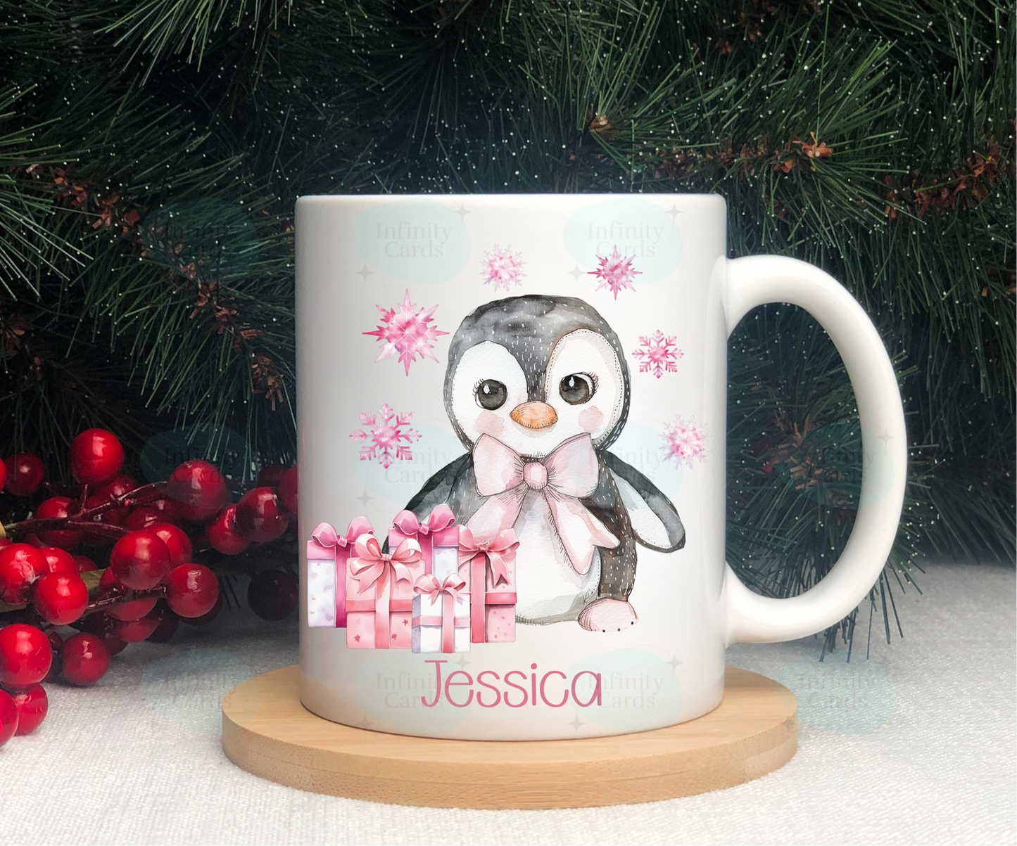Personalised Penguin Mug