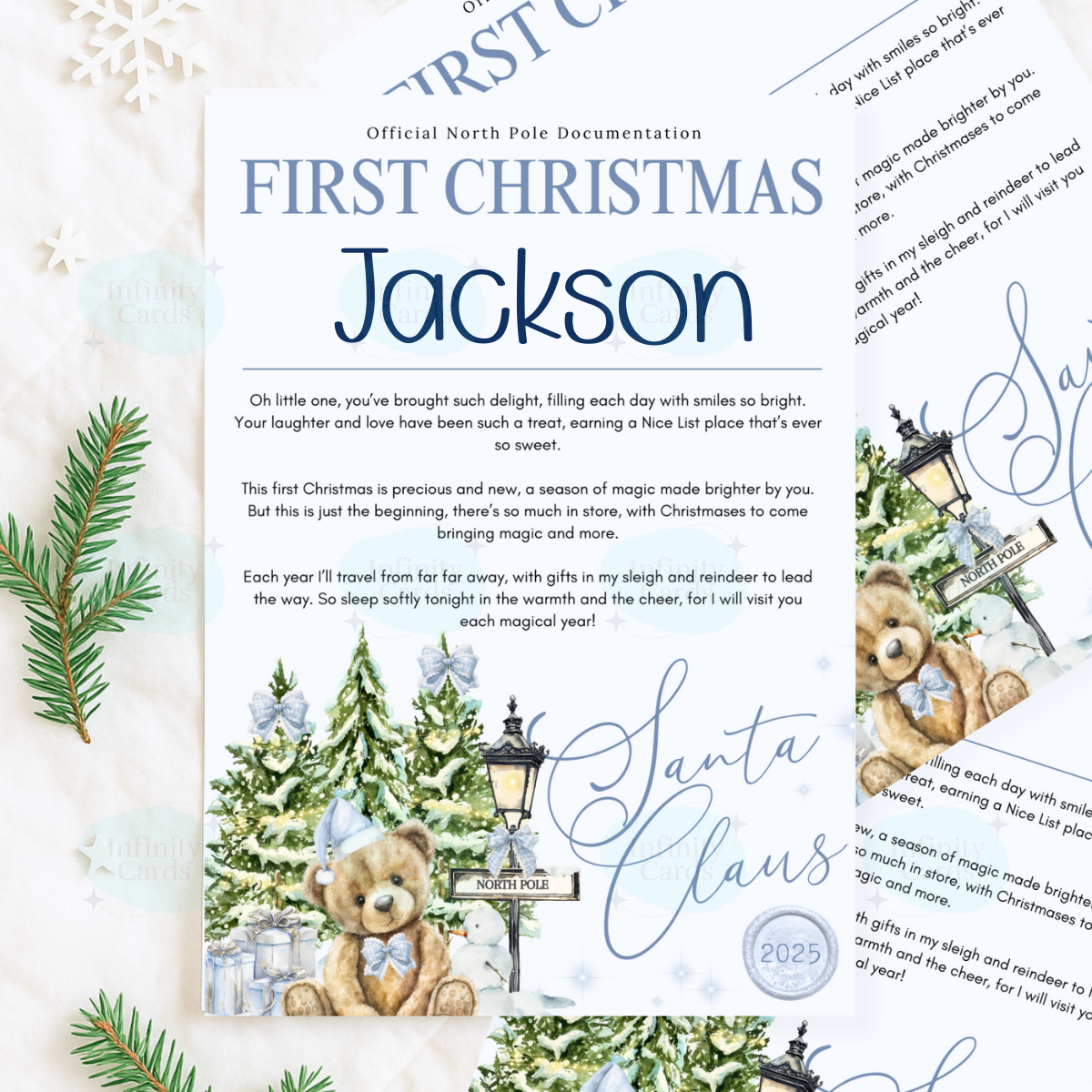 Personalised First Christmas Letter From Santa