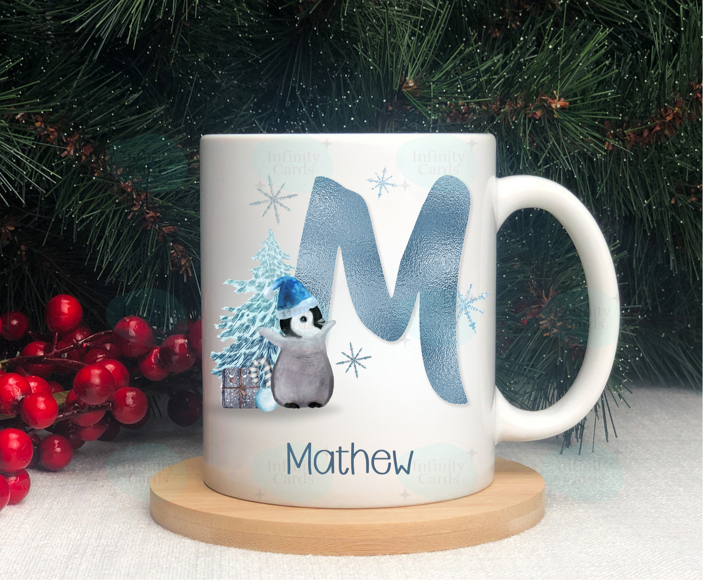Personalised Penguin Mug