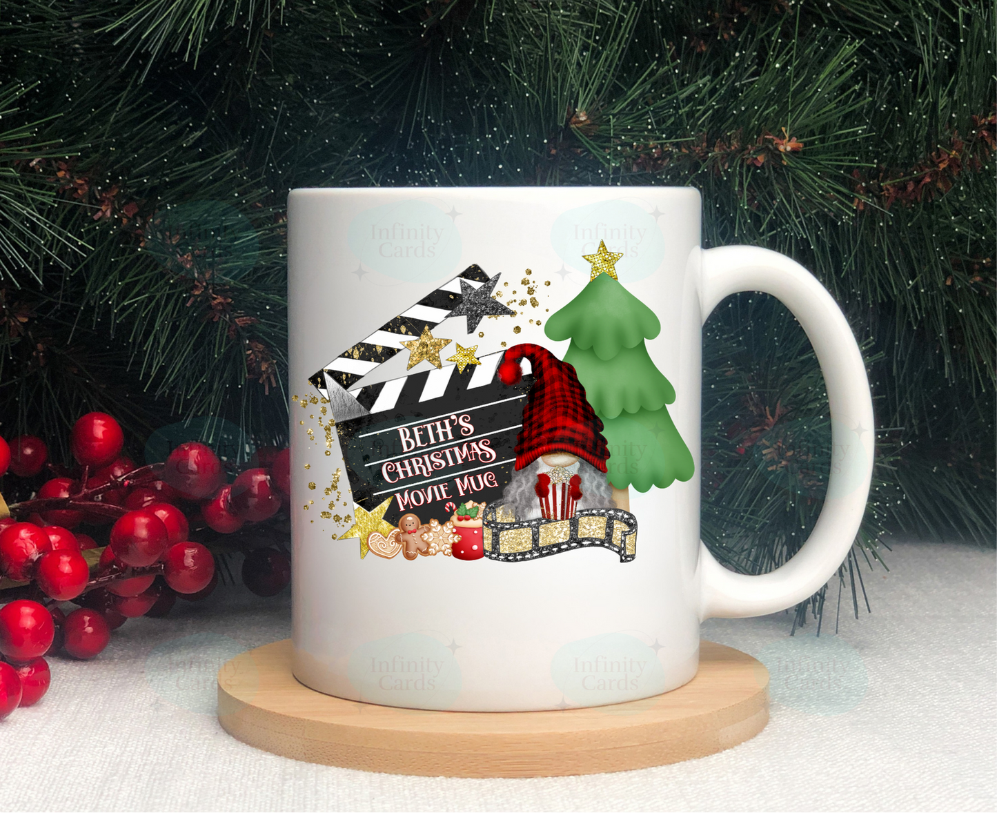 Personalised Christmas Movie Mug