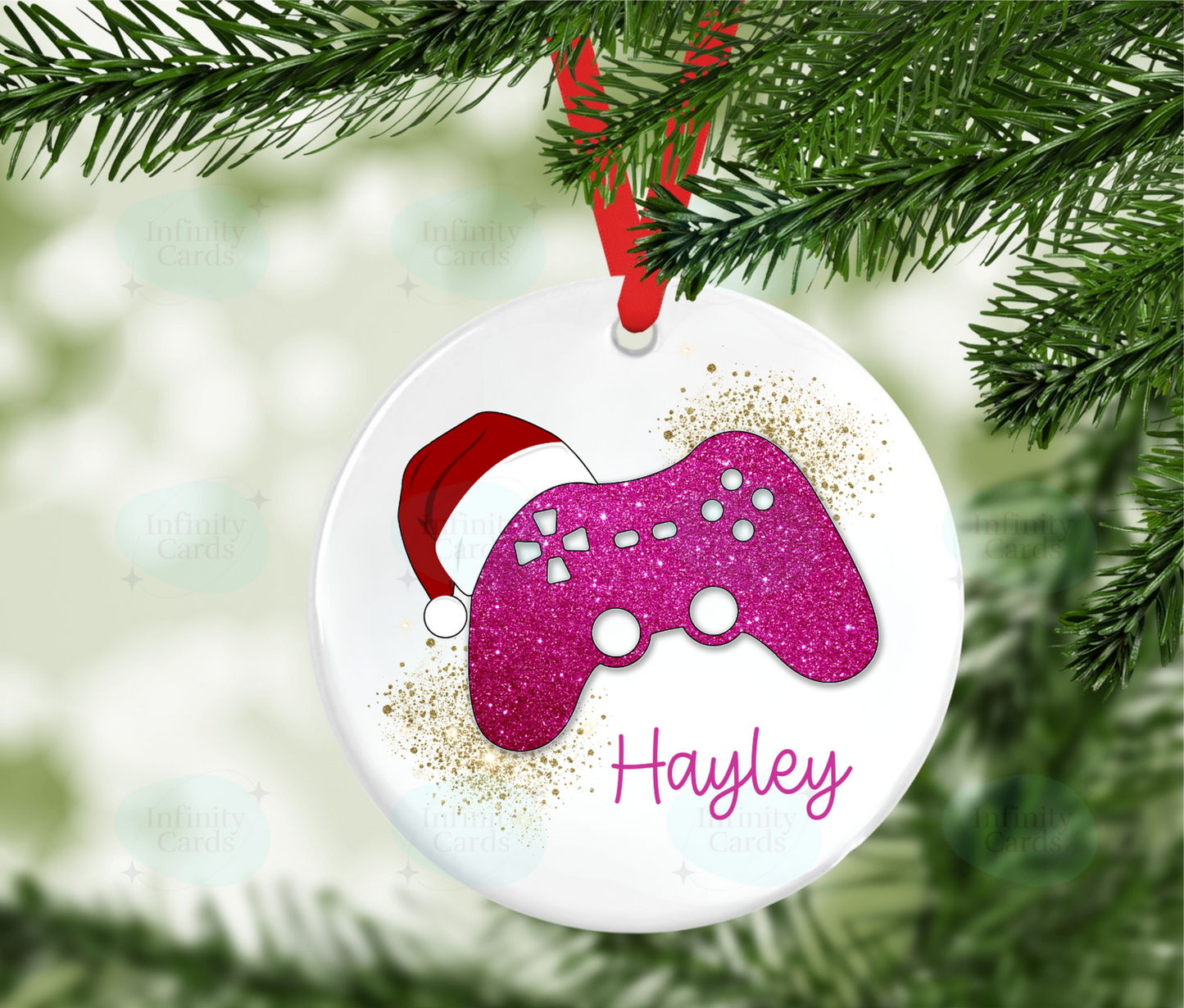 Game Controller Personalised Christmas Tree Decoration
