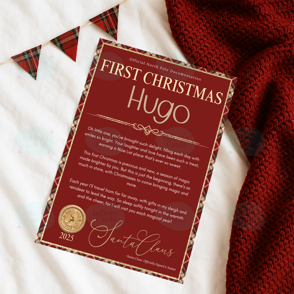 Personalised First Christmas Letter From Santa