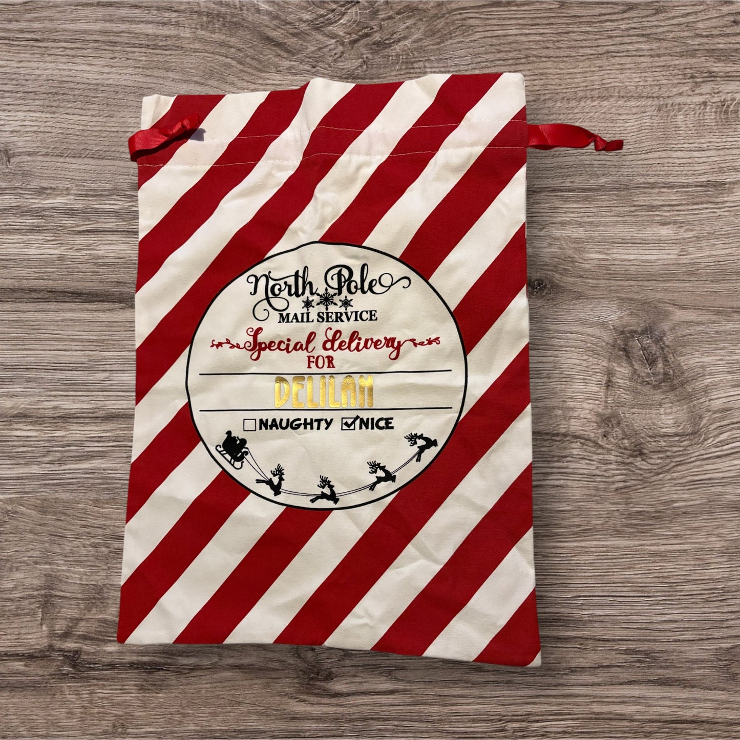 Personalised Special Delivery Christmas Sack