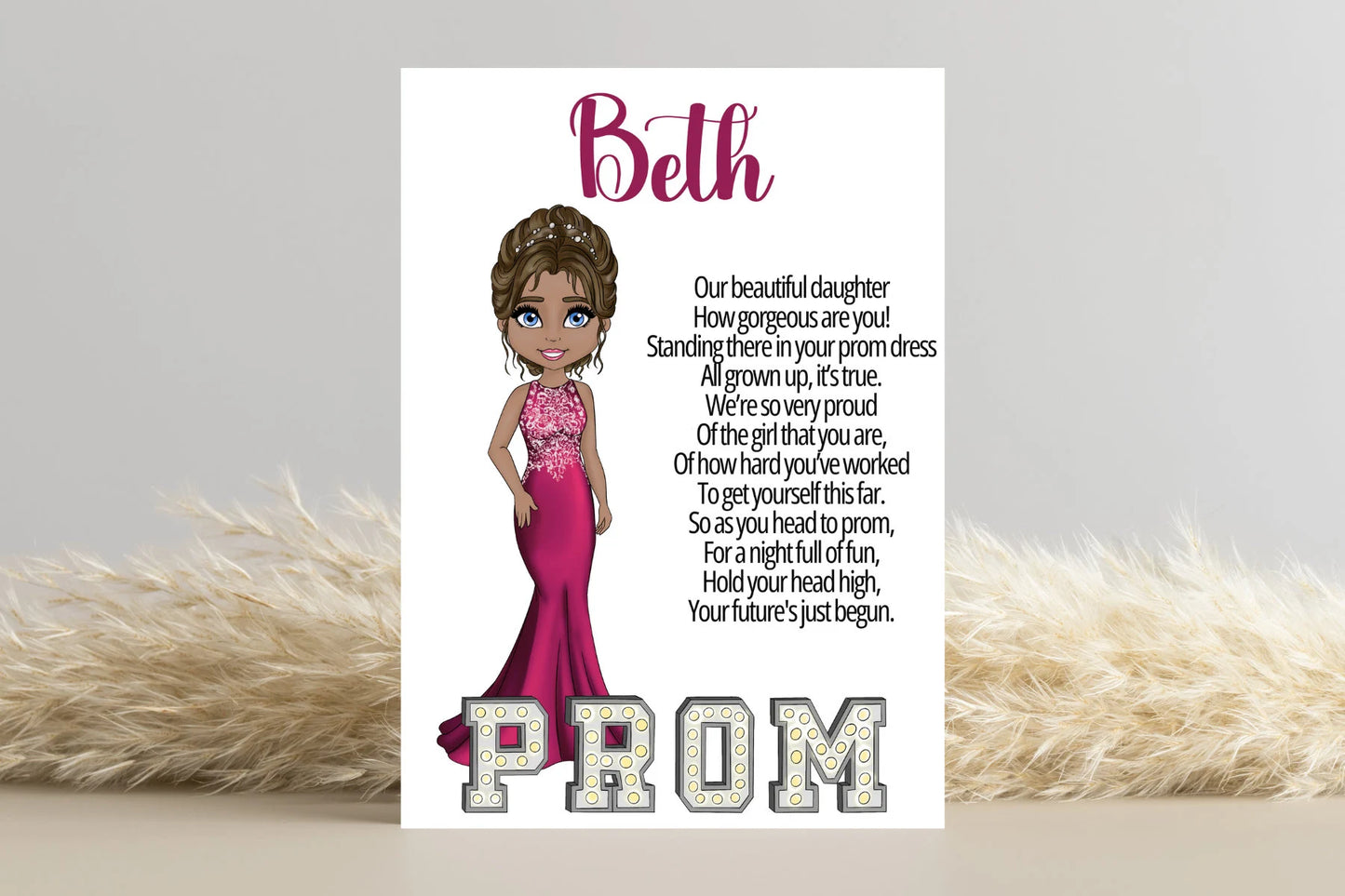 Personalised Prom Card for Daughter