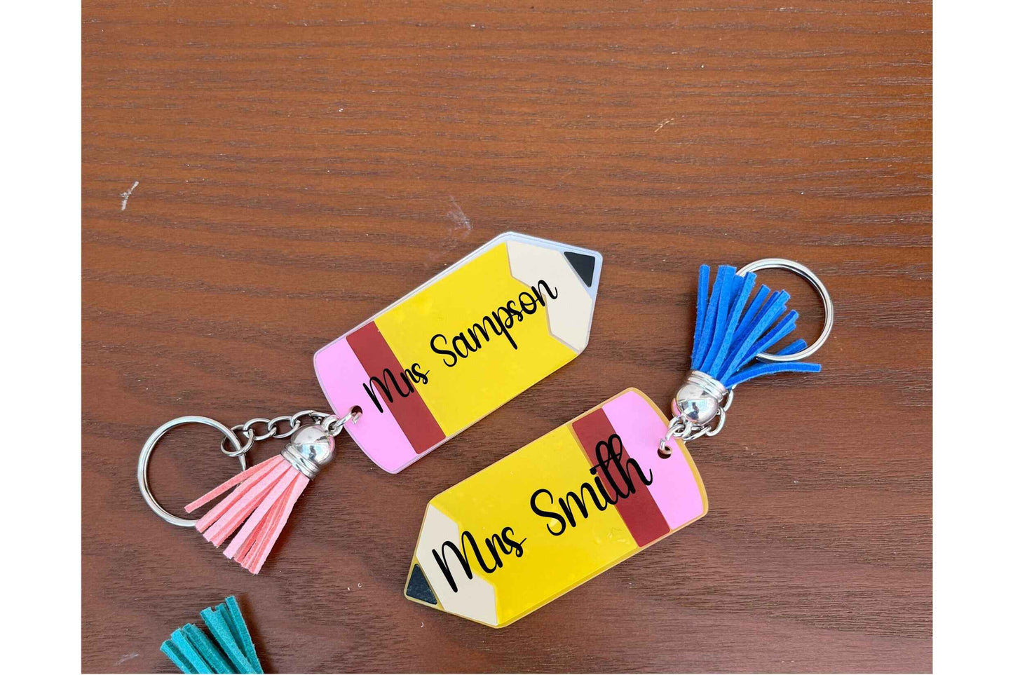 Personalised Pencil Keyring for Teachers - End of School Year Gift