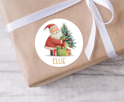 Personalised Initial Santa Christmas Present Labels