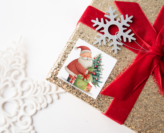Personalised Initial Santa Christmas Present Labels