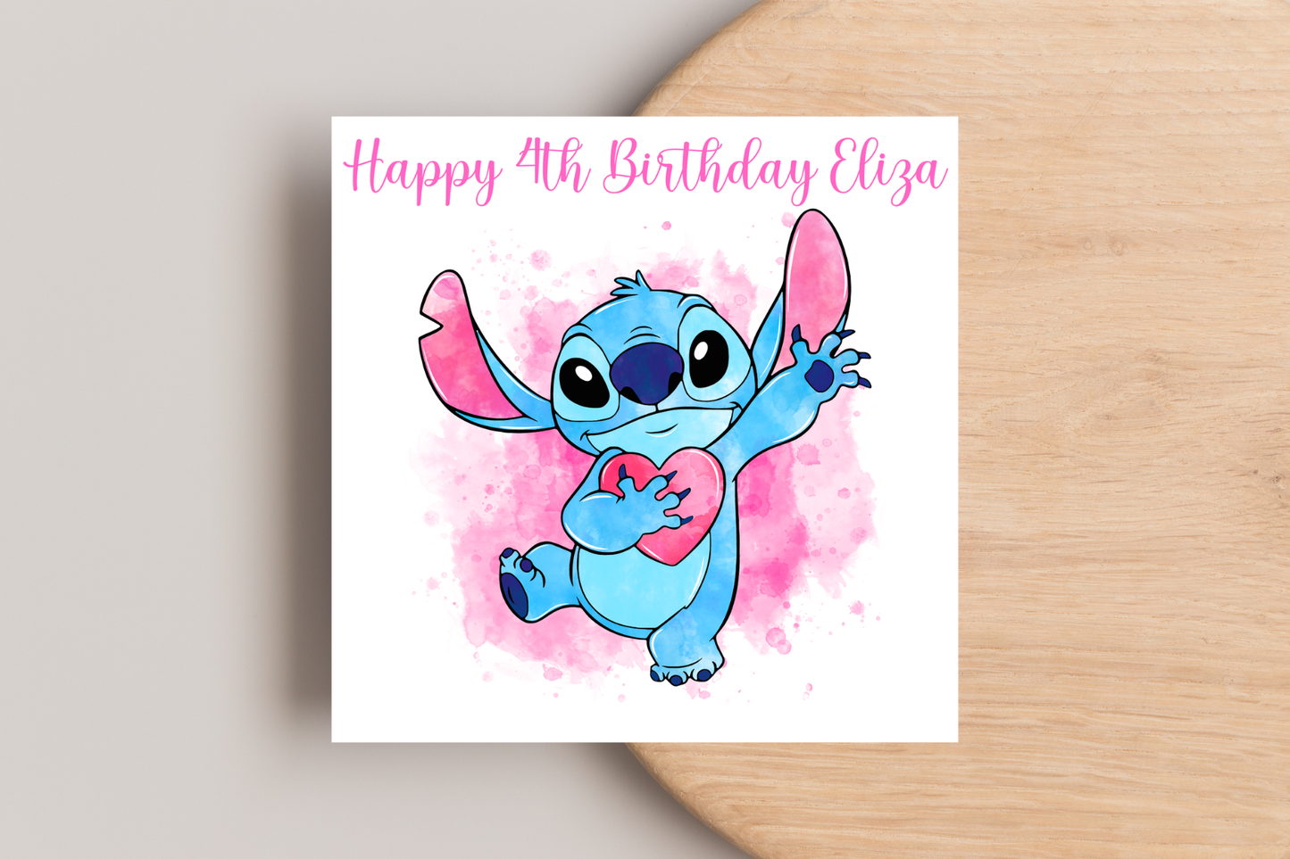 Personalised Stitch Birthday Card