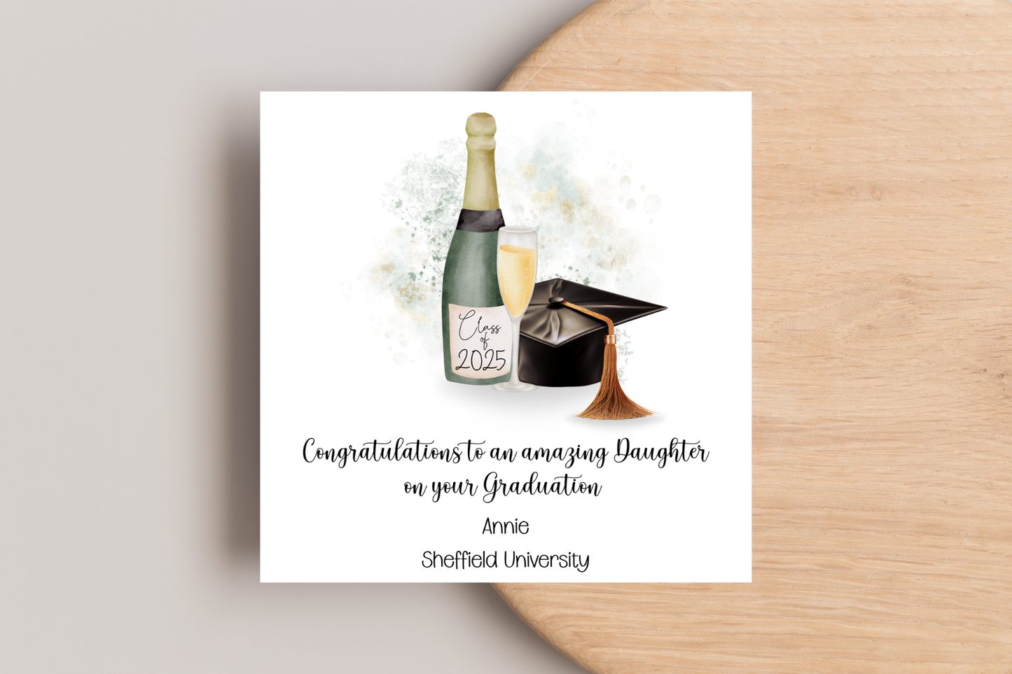 Personalised Congratulations Graduation Card