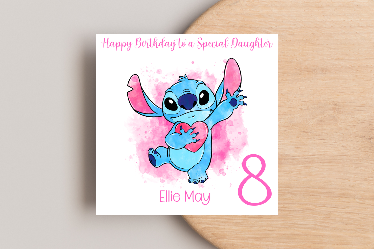 Personalised Stitch Birthday Card