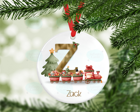 Personalised Train ChristmasTree Decoration