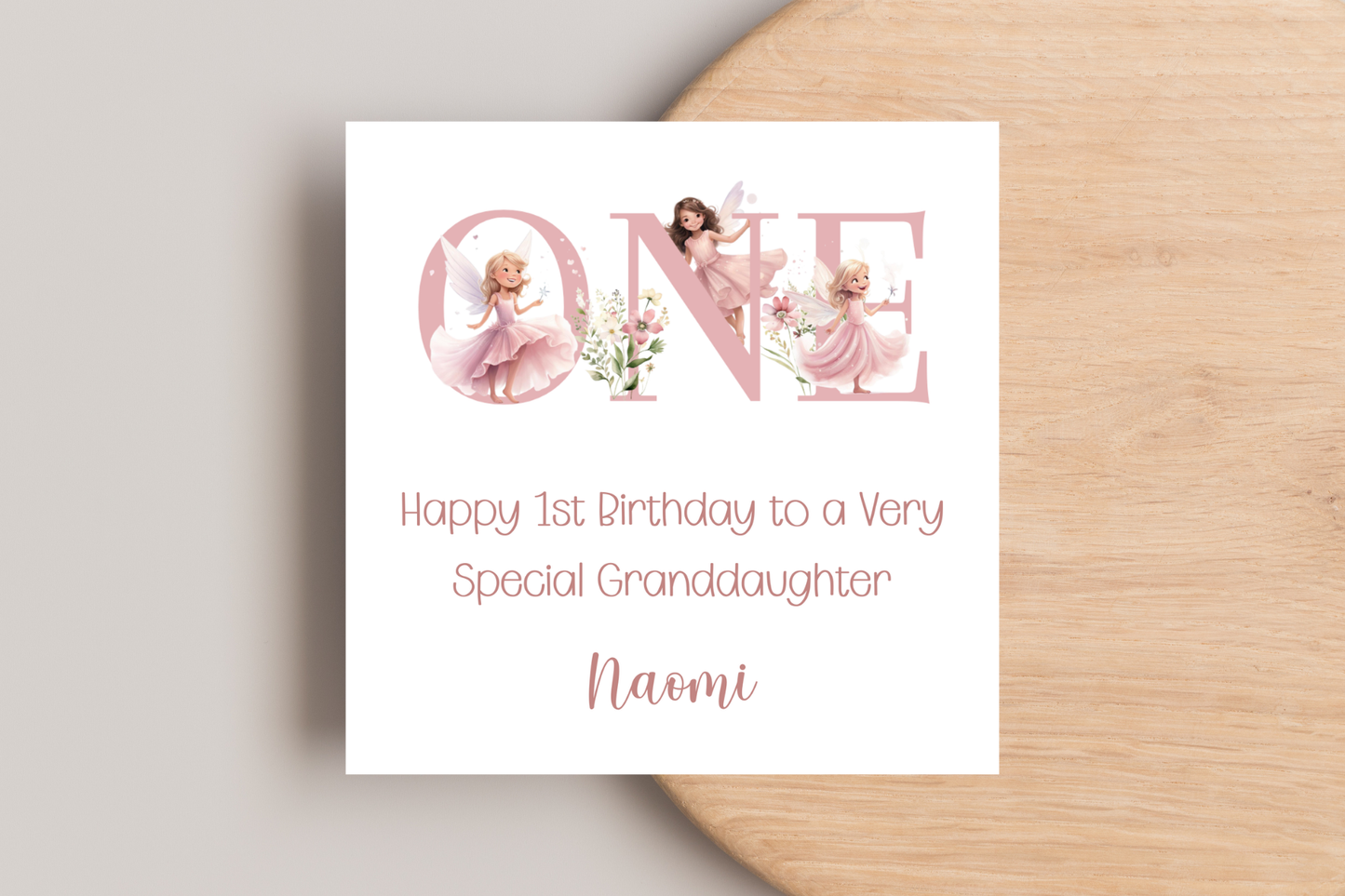 Personalised Fairy Birthday Card