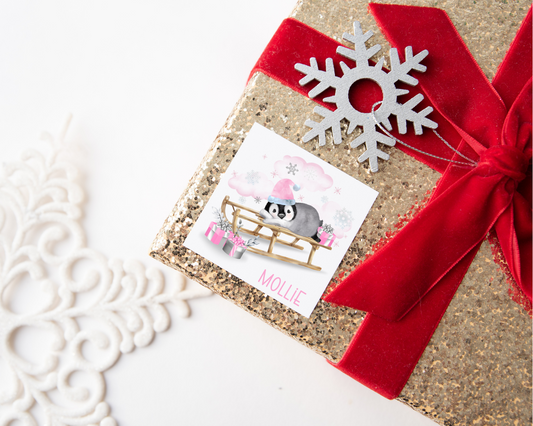 Personalised Penguin Christmas Present Labels