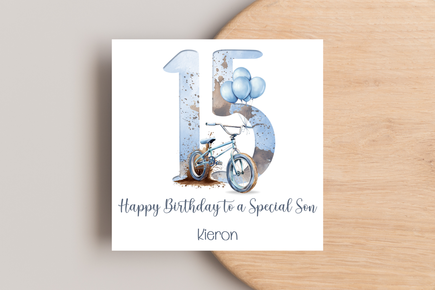 Personalised BMX Birthday Card
