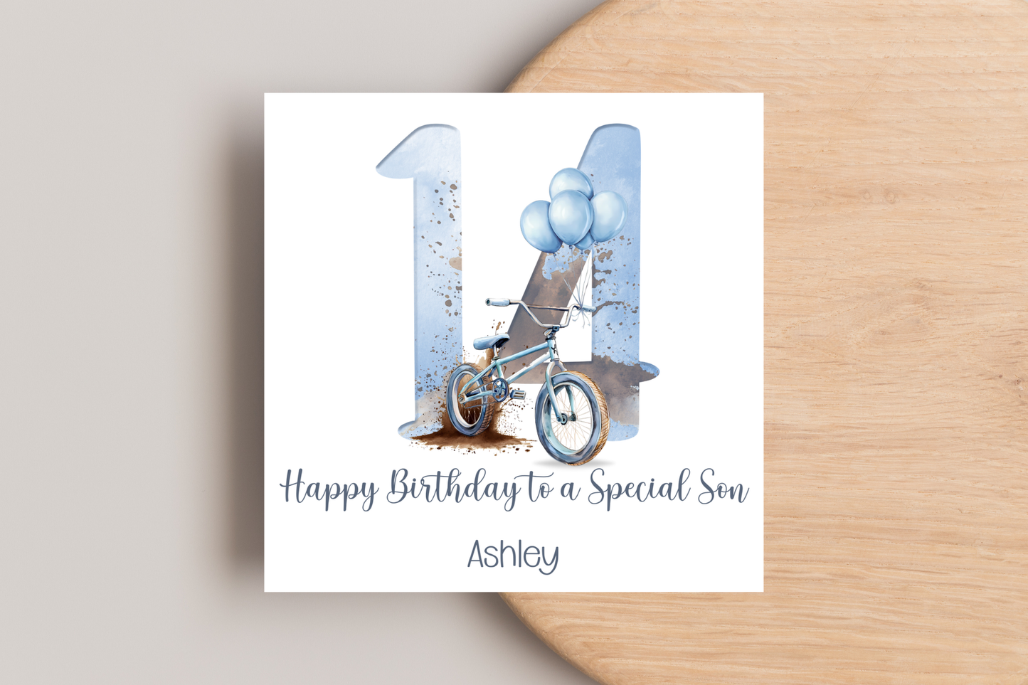 Personalised BMX Birthday Card