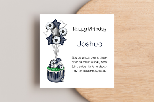 Personalised Spurs Inspired Birthday Card
