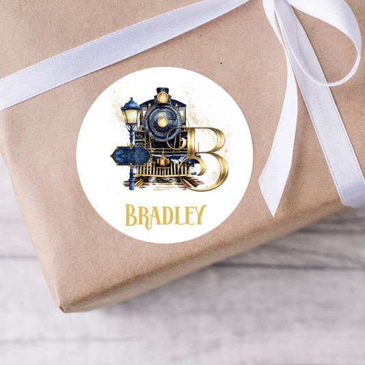 Personalised Christmas Express Initial Christmas Present Labels