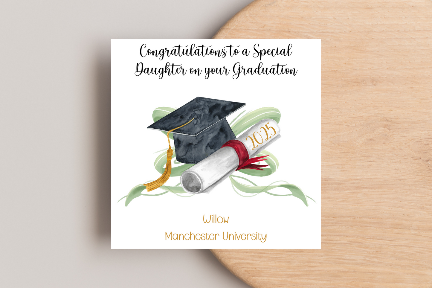 Personalised Congratulations Graduation Card