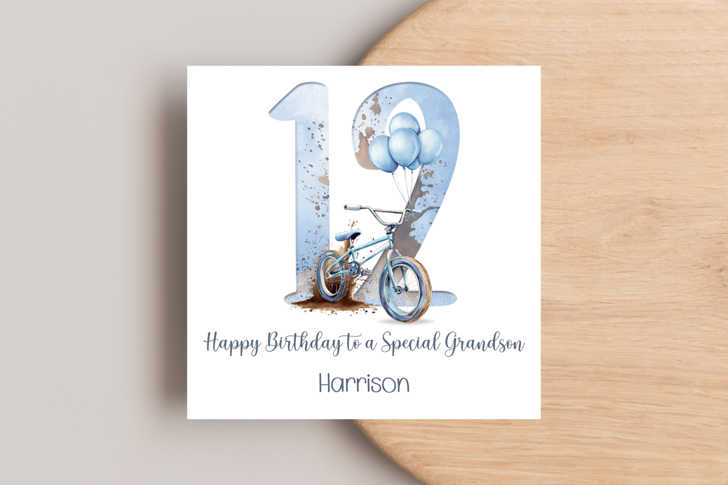 Personalised BMX Birthday Card