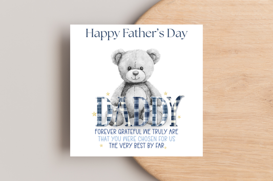Grey Bear Father's Day Card
