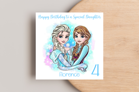 Frozen Personalised Birthday Card