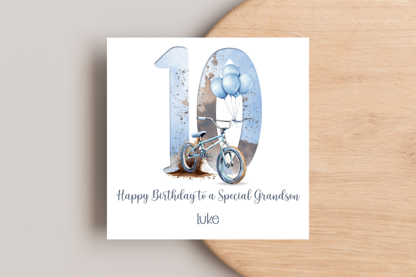 Personalised BMX Birthday Card