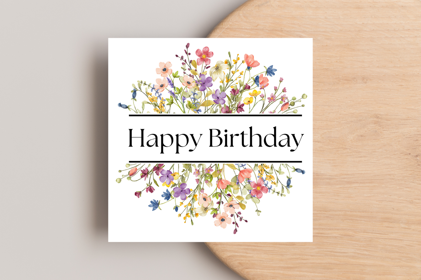 Floral Birthday Card